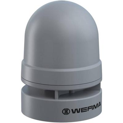 Werma Signaltechnik Sirene 160.700.75 Mini Sounder Dauer/Puls 24VAC/DC GY Pulstoon, Continu geluid 24 V 95 dB