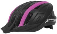 Polisport ride in helm. maat: l (58/62 cm), kleur: zwart/fuchsia mat - thumbnail