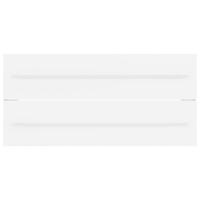 Wastafelkast met ingebouwde wastafel spaanplaat wit - thumbnail