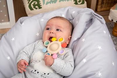 Tickit Silisoft Druk Gaatjes Bijtspeelgoed Regenboog