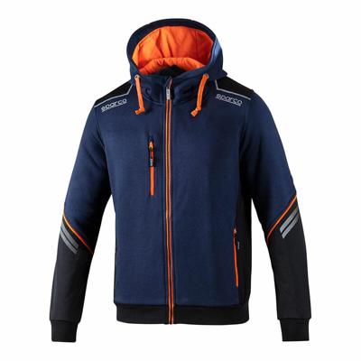 Herenhoodie Sparco Tech Ndis Marineblauw - Maat: M