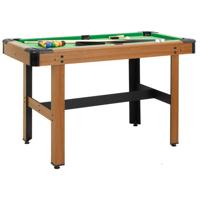 VidaXL Biljarttafel 4 feet 122x61x76 cm bruin - thumbnail