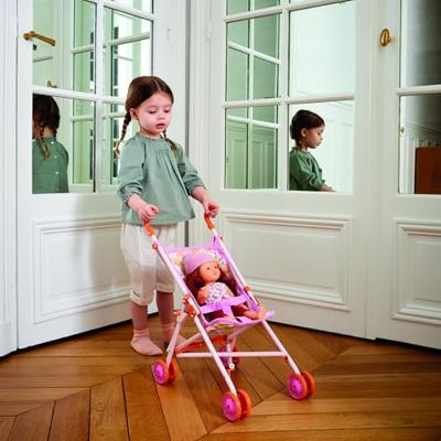 Prachtige 32 cm stylingpop DJECO paars