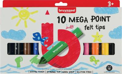 Bruynzeel 10 mega point viltstiften