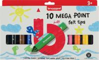 Bruynzeel 10 mega point viltstiften - thumbnail