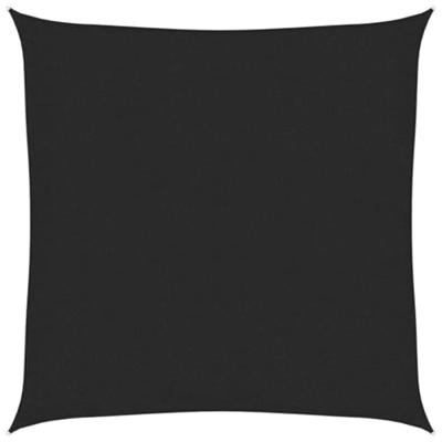 VidaXL Zonnezeil 160 g/m² 2x2 m hdpe zwart