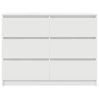 Dressoir 100x35x76 cm spaanplaat wit - thumbnail