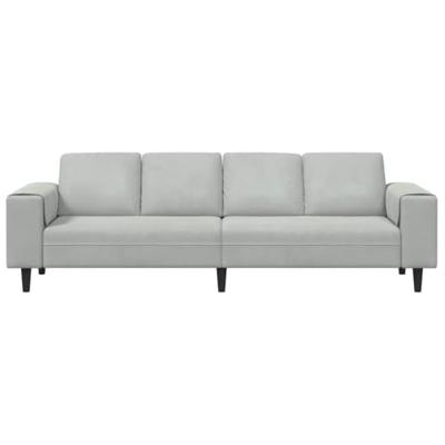 Bankstel Lichtgrijs Fluweel