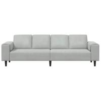 Bankstel Lichtgrijs Fluweel - thumbnail