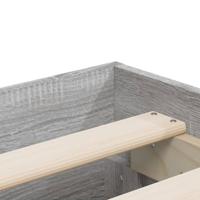 Bedframe met lades bewerkt hout grijs sonoma eiken 140x200 cm - thumbnail