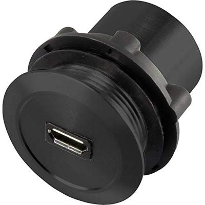 TRU Components Micro USB inbouwbus 2.0 bus, inbouw Micro USB 01-BK Micro USB A female op Micr