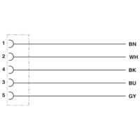 Phoenix Contact 1452071 Sensor/actuator inbouwconnector Aantal polen (sensoren): 5 Recht 0.50 m 1 stuk(s) Piece - thumbnail