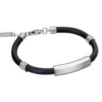 Just Cavalli Armband JCBR50010100 Heren Leather 225mm x 6mm - thumbnail