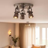 Messing Plafonniere Westham Antiek Zilver - thumbnail