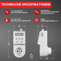Elektrobock 000150 TS20 Kamerthermostaat Montagewijze: Tussenstekker 1 stuk(s) - thumbnail
