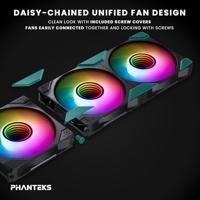 Phanteks PH-F120M25R_G2_DBK01 PC-ventilator Zwart (b x h x d) 120 x 25 x 120 mm - thumbnail