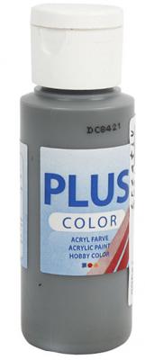Plus Color acrylverf, donkergrijs, 60 ml/ 1 fles