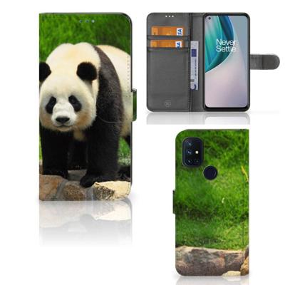 OnePlus Nord N10 | Telefoonhoesje | Met pasjeshouder | Panda