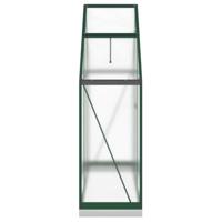 VidaXL Tuinkas met basisframe 169x58x202 cm aluminium groen - thumbnail