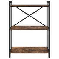 Boekenkast Gerookt eiken 60 x 30 x 83 cm Bewerkt hout - thumbnail