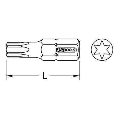 KS Tools 911.3654 9113654 Torx-bit T 20 Gereedschapsstaal Titanium gecoat C 6.3 1 stuk(s) KS Tools 911.3654 9113654 Torx-bit T 20 Gereedschapsstaal Titanium gecoat C 6.3 1 stuk(s)