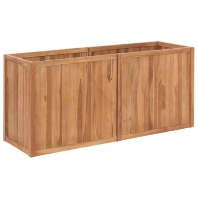 VidaXL Plantenbak verhoogd 150x50x70 cm massief teakhout