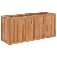 VidaXL Plantenbak verhoogd 150x50x70 cm massief teakhout - thumbnail