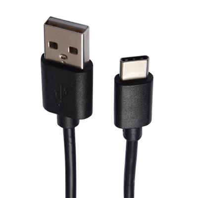 V7 V7U2AC-2M-BLK-1E USB 2.0A naar USB-C kabel 2m zwart