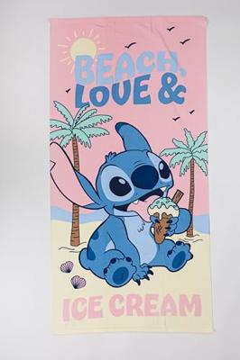 Stitch Beach and Love strandlaken 70 x 140 cm polyester