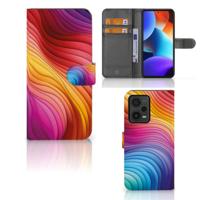 Book Case voor Xiaomi Redmi Note 12 Pro Plus Regenboog - thumbnail