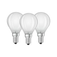 OSRAM HOMELIGHTING 4058075819399 LED-lamp Energielabel E (A - G) E14 Kogel 4.2 W = 40 W Warmwit (Ø x l) 45 mm x 84 mm Filament / Retro-LED 3 stuk(s) - thumbnail