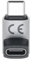 Goobay USB-C adapter | male/female | verticaal | kort | 90 graden adapter - 9550433 - thumbnail
