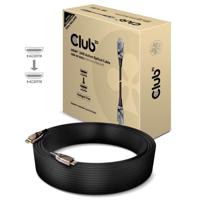 club3D HDMI Aansluitkabel HDMI-A stekker, HDMI-A stekker 50.00 m Zwart CAC-1391 Halogeenvrij, High Speed HDMI met ethernet, Vlambestendig HDMI-kabel - thumbnail