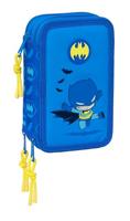 Driedubbele Pennenzak Batman Blauw 12,5 x 19,5 x 5,5 cm 37 Onderdelen - thumbnail