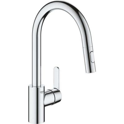 Grohe Get1-gats keukenkraan m. hoge draaibare uitloop m. handdouchevoorsprong 22.3cmchroom 31484001 Grohe Get1-gats keukenkraan m. hoge draaibare uitloop m. handdouchevoorsprong 22.3cmchroom 31484001