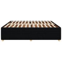 Bedframe zonder matras stof zwart 200x200 cm - thumbnail