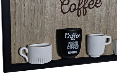 Wandkapstok DKD Home Decor 8424001775712 Hout Hars Hout MDF Vintage 41 x 3 x 41 cm Wandkapstok DKD Home Decor 8424001775712 Hout Hars Hout MDF Vintage 41 x 3 x 41 cm