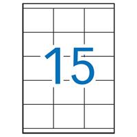 Apli witte etiketten ft 70 x 50,8 mm (b x h), 1.500 stuks, 15 per blad (1295) - thumbnail