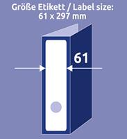 Avery-Zweckform Ordneretiketten lang, brede ordners L4759-25 ( N/A),Wit, Rechthoek, Afgeronde hoeken, 90 stuk(s), Permanent hechtend - thumbnail