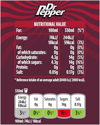 Dr. Pepper Tray 24 stuks 33cl