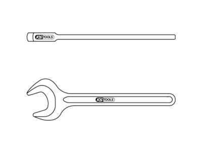KS Tools 5170550 517.0550 Enkelvoudige steeksleutel Sleutelbreedte (metrisch) 50 mm