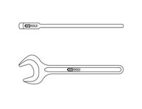 KS Tools 5170550 517.0550 Enkelvoudige steeksleutel Sleutelbreedte (metrisch) 50 mm - thumbnail