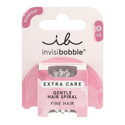 Invisibobble extra care gentle crystal clear 3 stuks - thumbnail