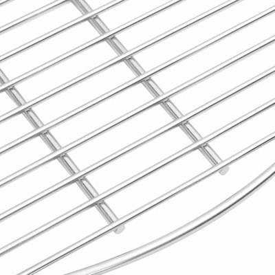 Barbecuerooster Zilver 60 x 60 cm Roestvrij staal