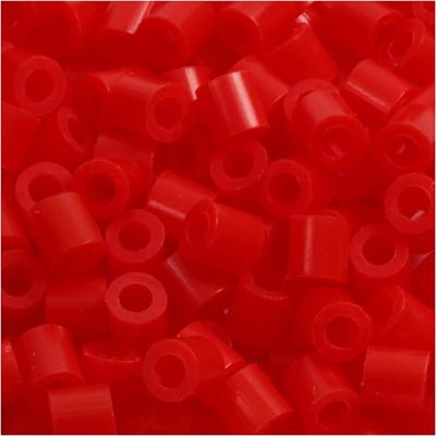 NABBI Foto kralen, afm 5x5 mm, gatgrootte 2,5 mm, medium, rood (19), 6000 stuk/ 1 doos