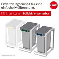 Hailo 0935-302 ProfiLine Öko XL (Expansion Unit) Afvalscheider 38L Grijs - thumbnail