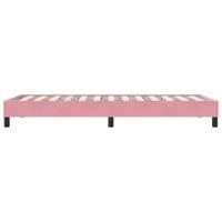 Bedframe zonder matras 100x220 cm fluweel roze - thumbnail