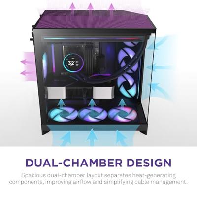 ATX Semi-toren doos NZXT CM-H92FB-R1 Zwart ATX Semi-toren doos NZXT CM-H92FB-R1 Zwart