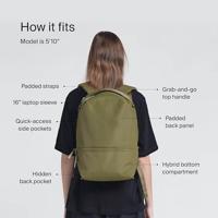 Urth Arkose 20L Backpack + Camera Insert (groen) - thumbnail