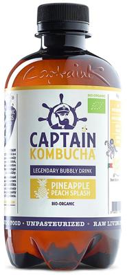 The GUTsy Captain Kombucha Pineapple & Peach The GUTsy Captain Kombucha Pineapple & Peach